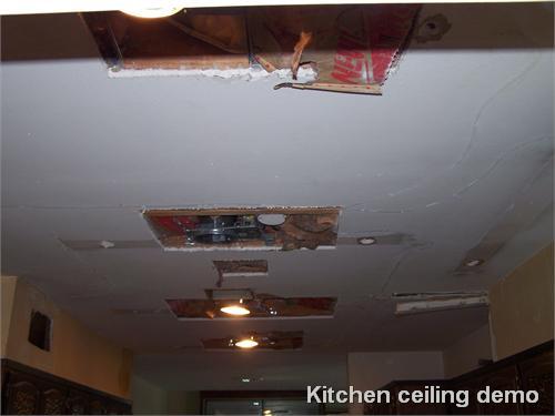 Kitchen ceiling demo