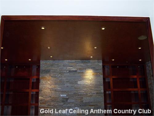 Gold Leaf Ceiling Anthem Country Club