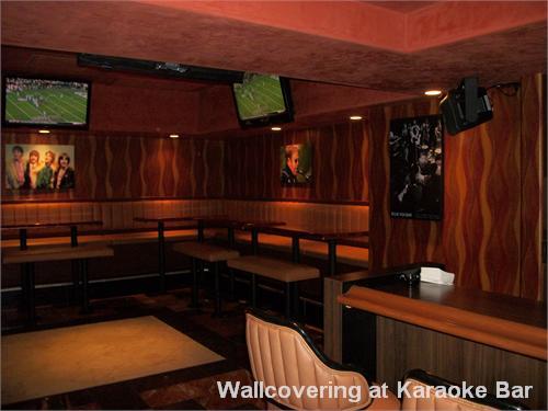 Wallcovering at Karaoke Bar