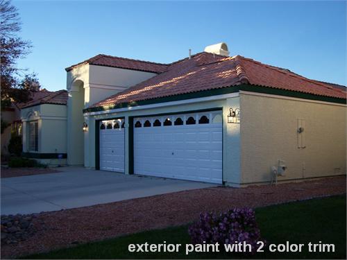 exterior paint with 2 color trim