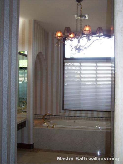 Master Bath wallcovering