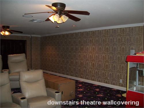 downstairs theatre wallcovering