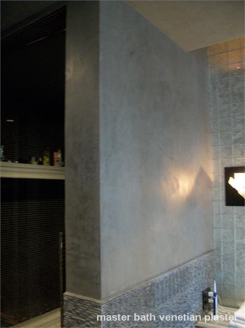 master bath venetian plaster