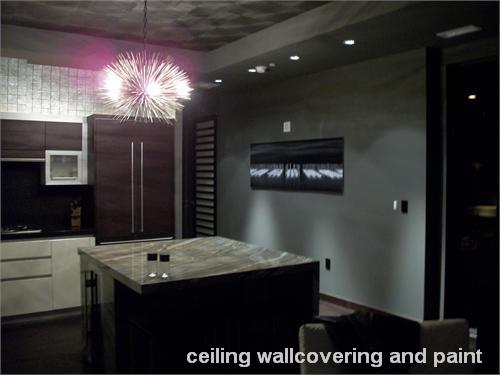 ceiling wallcovering and paint