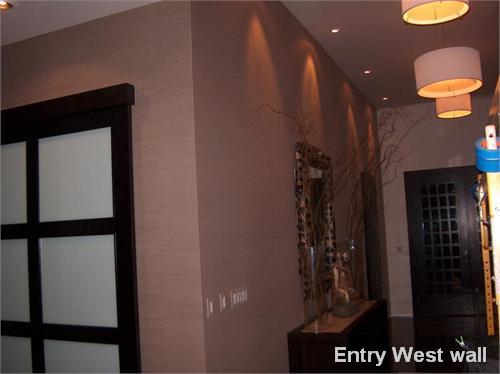 Entry West wall