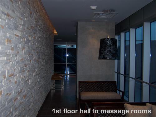 1st floor hall to massage rooms