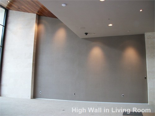 High Wall in Living Room