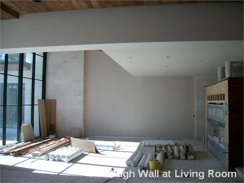 High Wall at Living Room