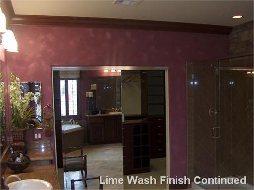 Lime Wash Finish Continued