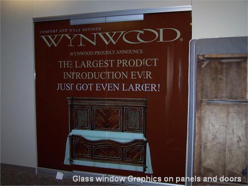 Glass window Graphics on panels and doors